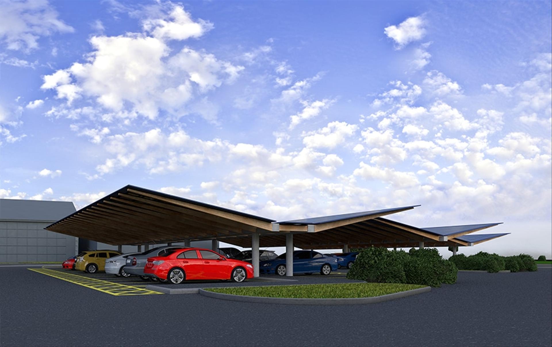 Europe's first solar car park with carbon-friendly construction to open for public use